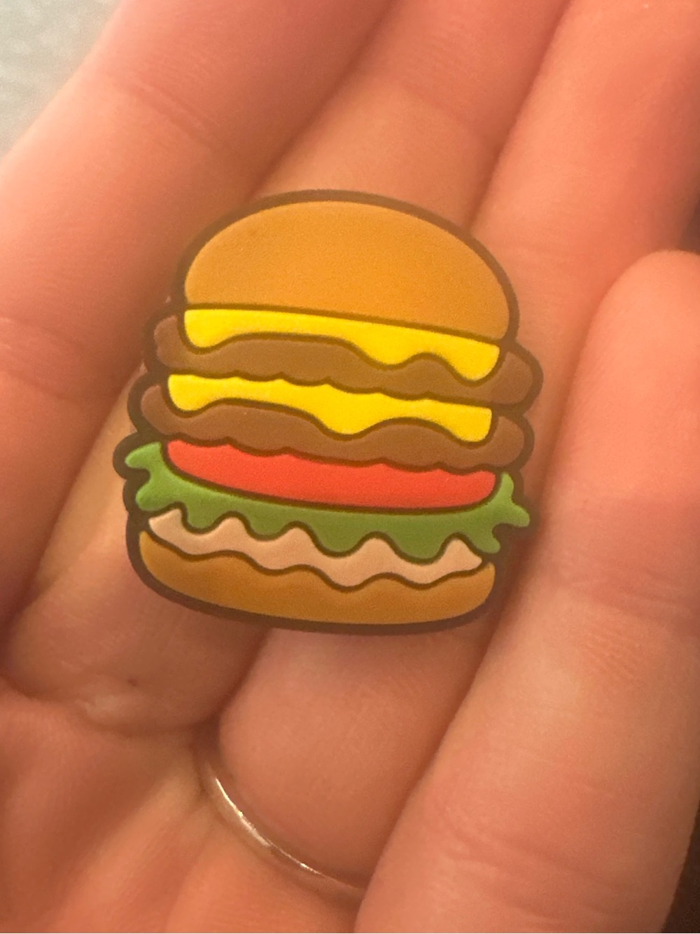 Burger Croc Charm Cheeseburger Shoe Charm Jibbitz Style Accessory Cute Food